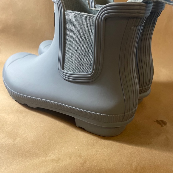 Hunter Original Chelsea Women's Waterproof Rain Boots Light Blue Size 10 - Picture 5 of 8